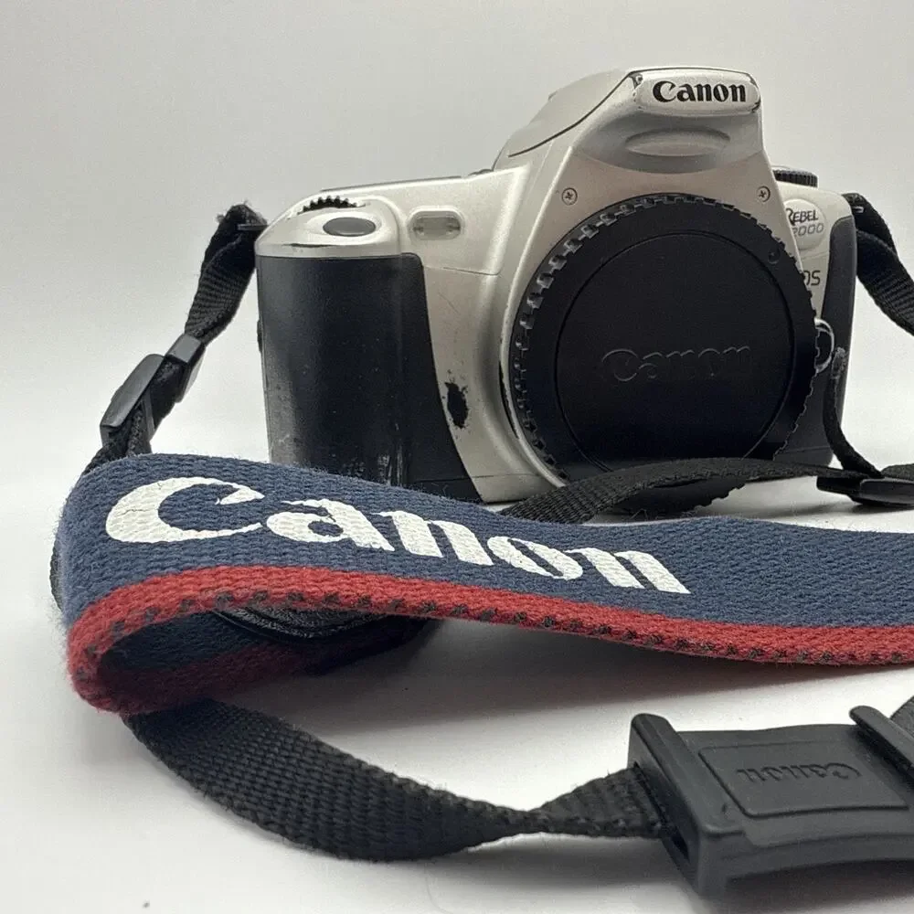 Canon EOS Rebel 2000 SLR Camera Kit W Strap, Camera Only UNTESTED